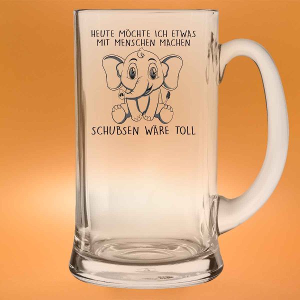 Schubsen Elefant - Bierglas Online-Schn?ppchen