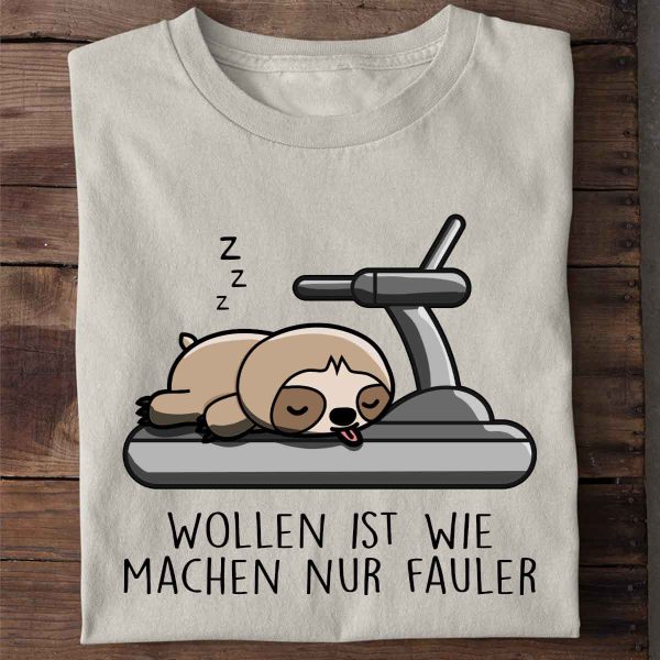 Wollen Faultier - Shirt Unisex Online-Verkauf