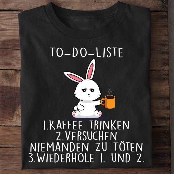 To-Do Bunny - Shirt Unisex Online-Verkauf – Bild 3
