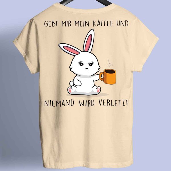 Verletzt Bunny - Shirt Unisex Rückendruck Im Angebot