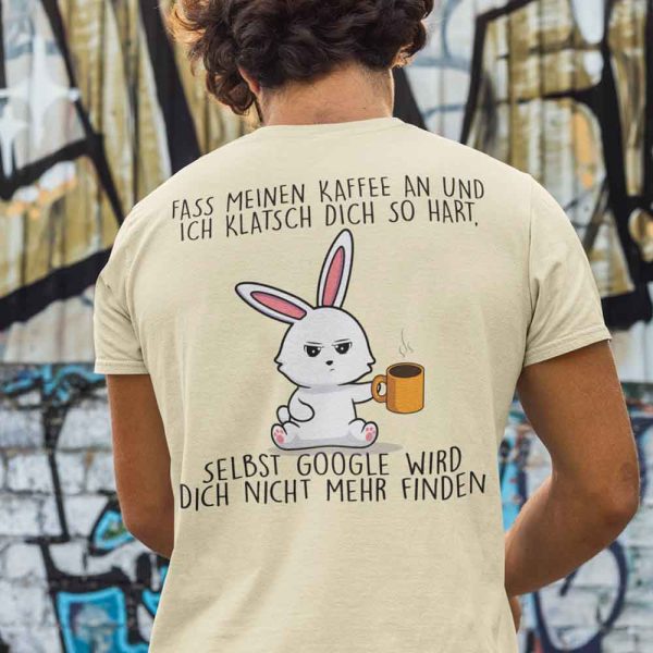 Google Hase - Shirt Unisex Rückseite Zu verkaufen