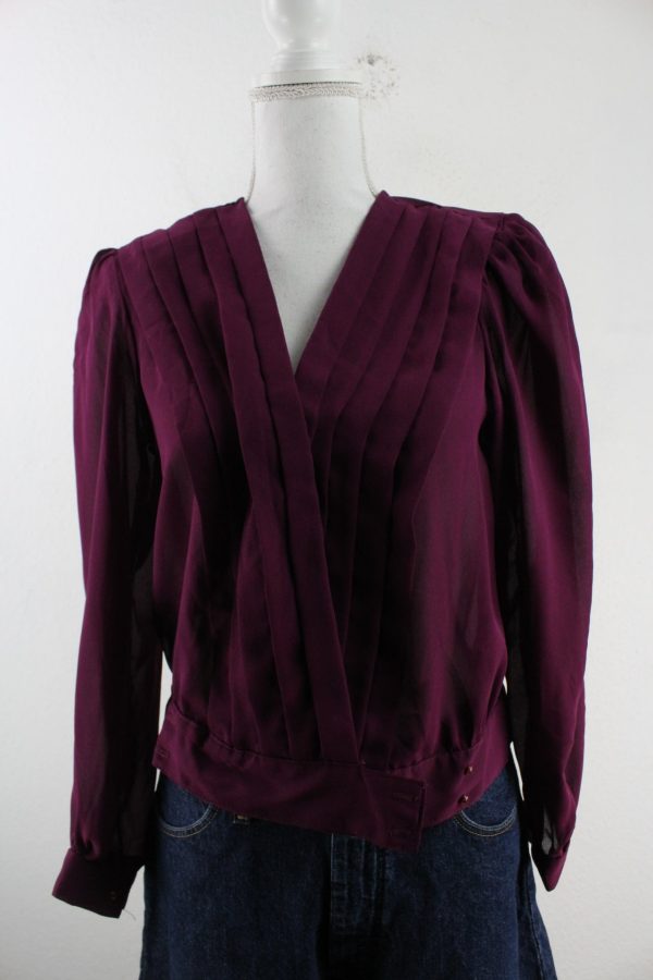 Vintage Red Blouse (M) Jetzt online