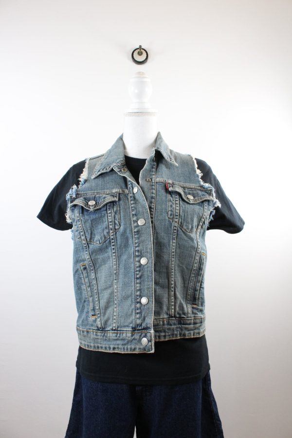 Vintage Levi´s Denim Vest (M) Schn?ppchen