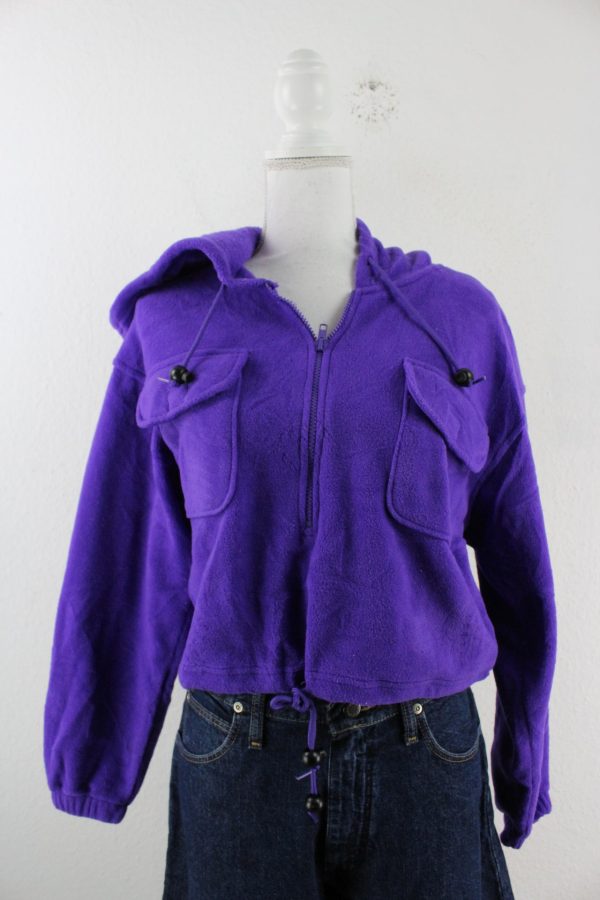 Vintage Vs Sport Crop Fleece Hoodie (S) Online