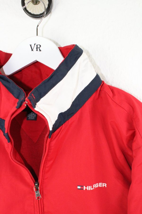 Vintage Red Tommy Hilfiger Jacket (M) Mode – Bild 3