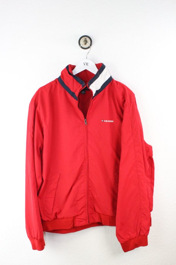 Vintage Red Tommy Hilfiger Jacket (M) Mode