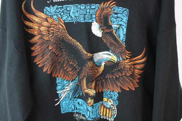Vintage Alaska Eagle 1990 Sweatshirt  (XL) Verkauf – Bild 2