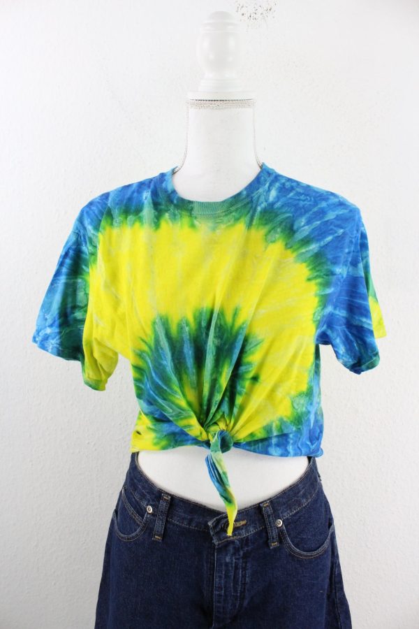 Vintage Tie Dye Crop T-Shirt (M) Jetzt online