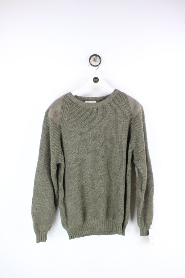 Vintage Green Wool Pullover (M) Im Angebot