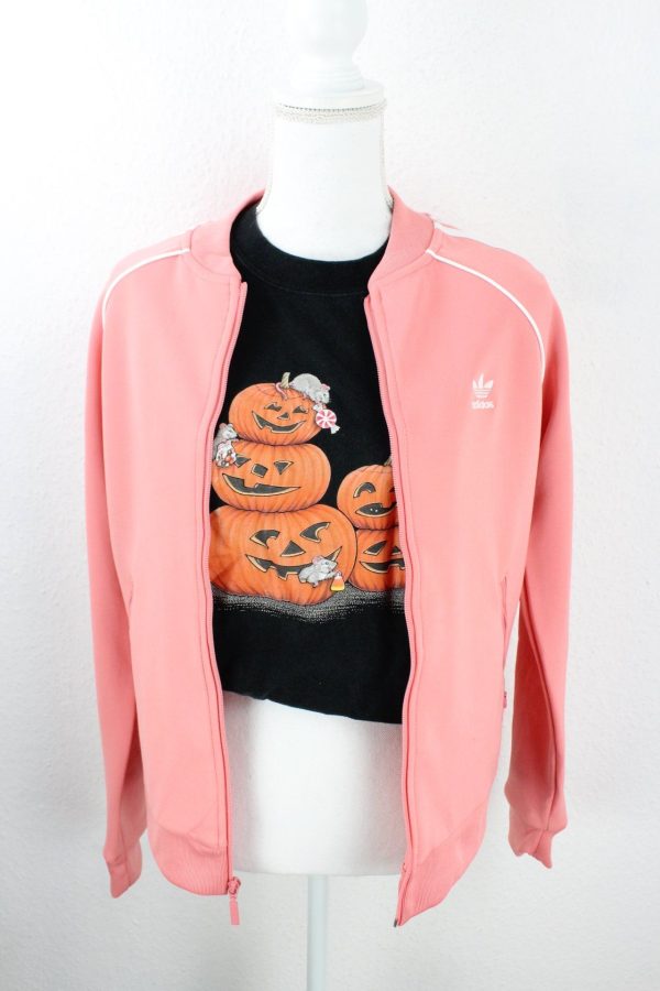 Vintage Pink Adidas Training jacke (L) Rabatt